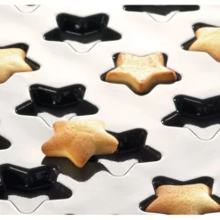 Sale Cerf Dellier Flexipan 60x40 plaque de 24 étoiles 8 cm