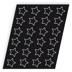 Sale Cerf Dellier Flexipan 60x40 plaque de 24 étoiles 8 cm