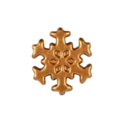 Best Cerf Dellier Flocon de neige bronze en Chocolat Blanc (x132)