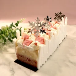 Hot Cerf Dellier Flocons sur pique assortis (x4)