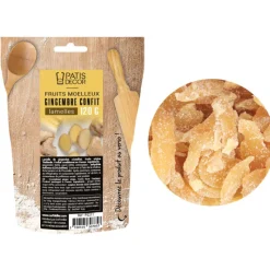 Outlet Cerf Dellier Fruits moelleux gingembre confit lamelles 120 g