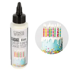 Discount Cerf Dellier Glaçage pour drip cake blanc 120 g