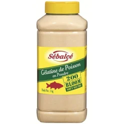 Sale Cerf Dellier Gélatine poisson en poudre 200 Bloom 1kg Sébalcé