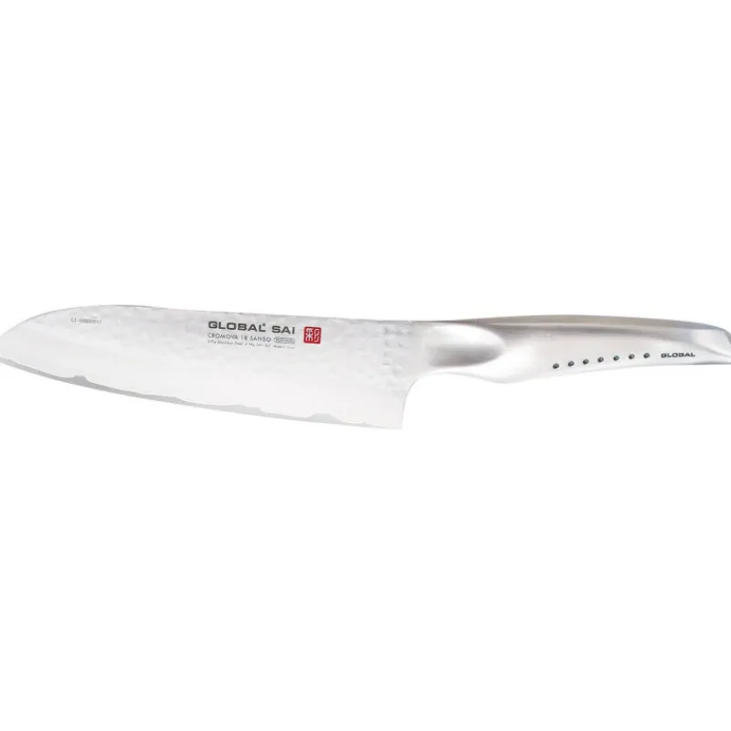 Hot Cerf Dellier Global série Saï couteau santoku SAI-03 19 cm
