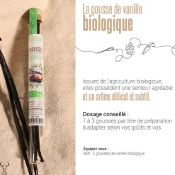 New Cerf Dellier Gousses de vanille Bio (x2)