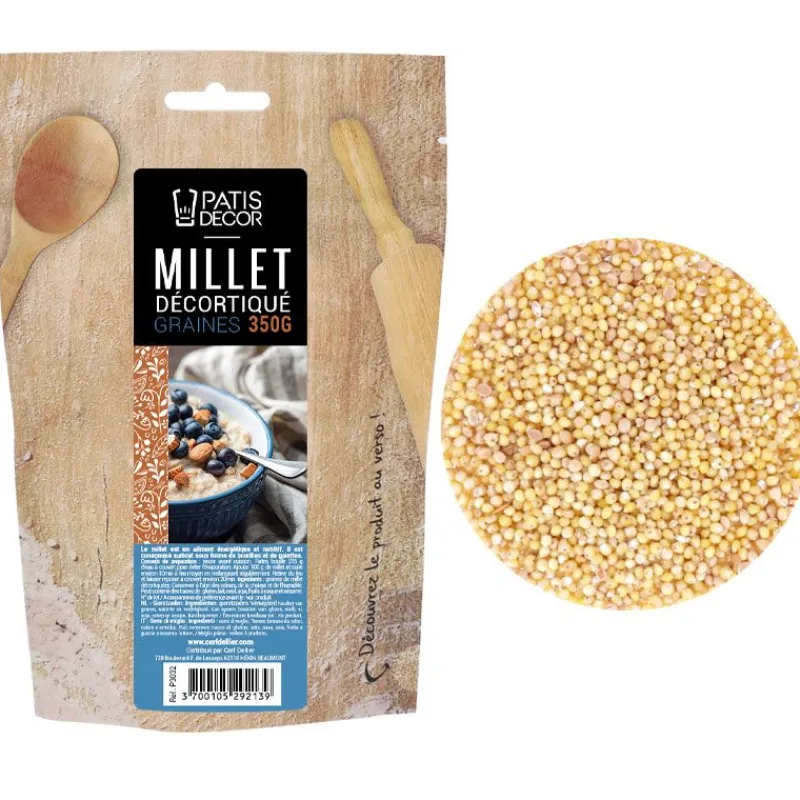 Hot Cerf Dellier Graines de millet décortiquées 350 g