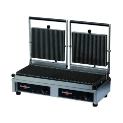 Cerf Dellier Grill double Easy Clean plaques striées