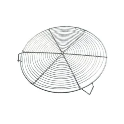 New Cerf Dellier Grille à pâtisserie ronde nickelée avec pieds 28 cm