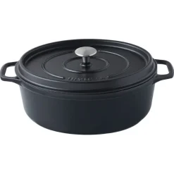 Best Cerf Dellier Invicta mijoteuse ovale noire 35 x 28 cm