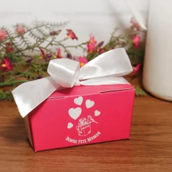 Discount Cerf Dellier Kit ballotin chocolats fuchsia "Bonne fête maman"