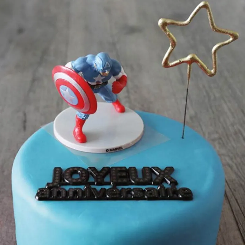 Sale Cerf Dellier Kit décor gâteau Captain America