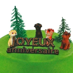 Hot Cerf Dellier Kit décor Gâteau Chiens