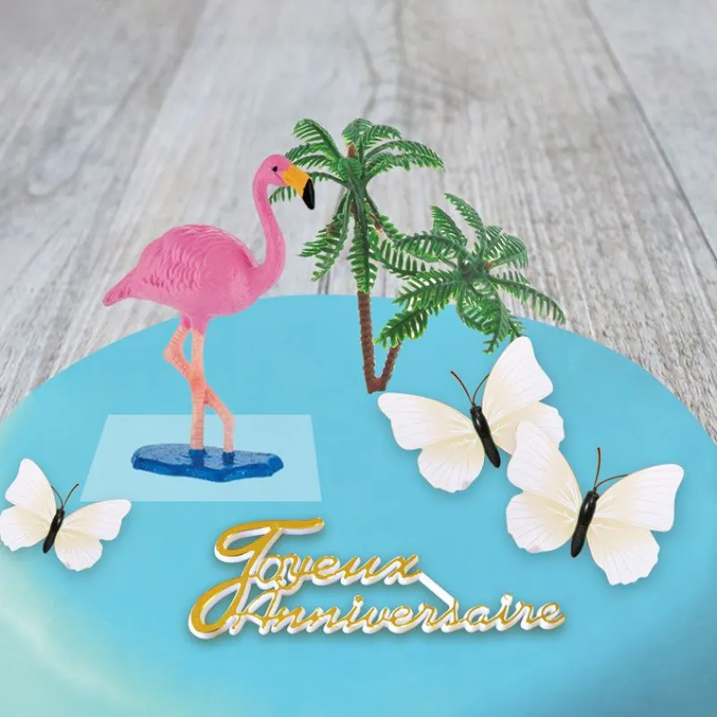 Online Cerf Dellier Kit décor Gâteau Flamant rose