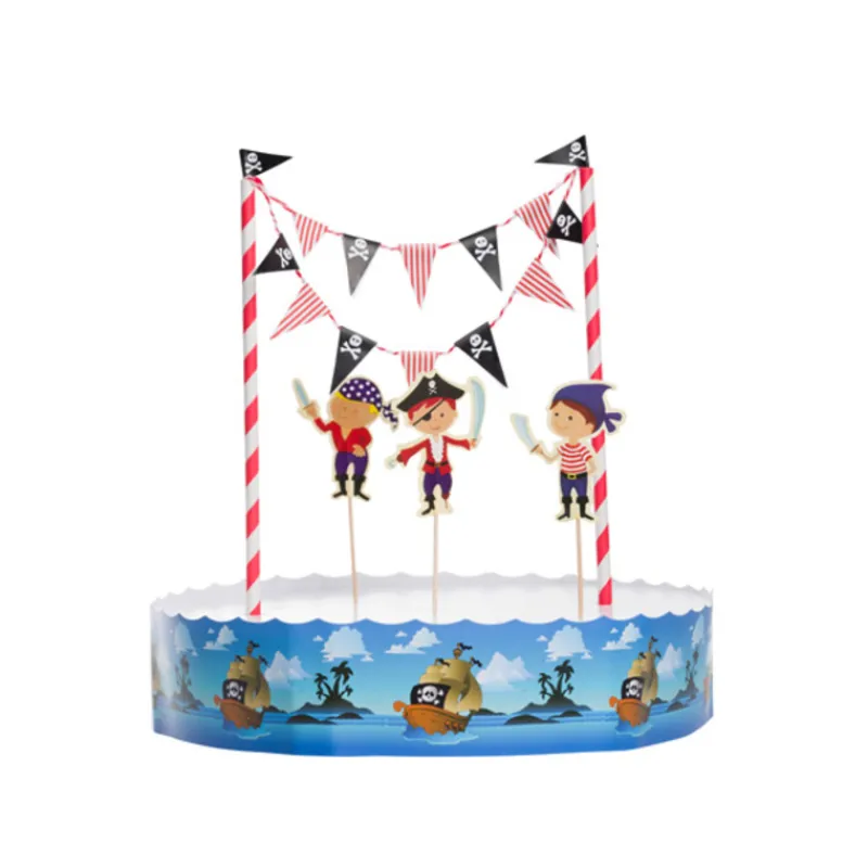 Sale Cerf Dellier Kit décor gâteau Pirates