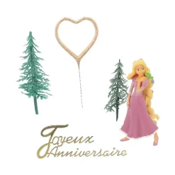 Outlet Cerf Dellier Kit décor gâteau Princesse aux longs cheveux