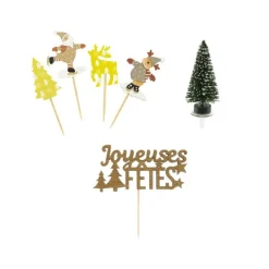 Discount Cerf Dellier Kit décor Noël en bois