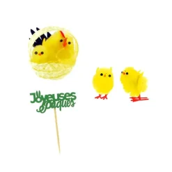 Clearance Cerf Dellier Kit décors de Pâques poussins chenilles