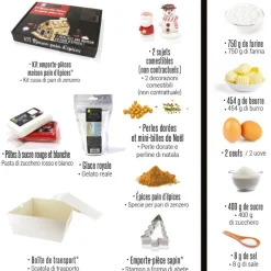 New Cerf Dellier Kit Maison Pain d'Epices emporte-pièces et ingrédients