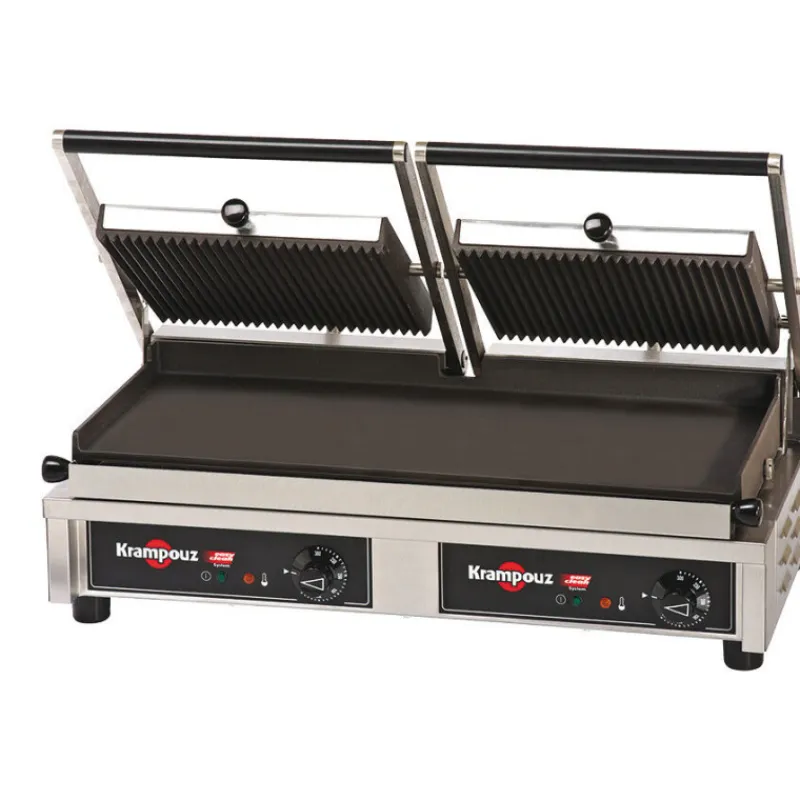 Discount Cerf Dellier Krampouz grill fonte rainurée amovible double 3,76 KW