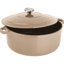 Outlet Cerf Dellier Le Chasseur cocotte ronde avec couvercle ""marron glacé"" 14 cm