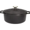 Discount Cerf Dellier Le Chasseur cocotte ronde avec couvercle noire 32 cm