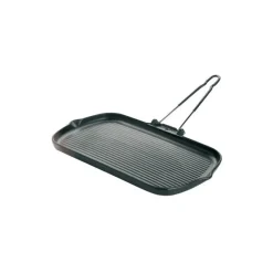 Cerf Dellier Le Chasseur grill rectangulaire à poignée 37 x 22 cm