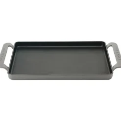 Cerf Dellier Le Chasseur plancha fonte émaillé 42 x 24 cm