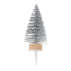 Online Cerf Dellier Lot cake toppers sapins argentés (±30)