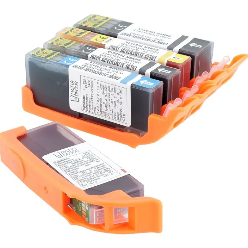 Hot Cerf Dellier Lot de 5 cartouches d'encre alimentaire pour imprimantes TS6351/TS705A