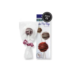 Cerf Dellier Lot sachets à cake pops PME - 254 x 76 mm (x25)