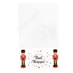 New Cerf Dellier Lot sachets motif Casse-Noisettes + liens - 14 x 23 cm (x10)