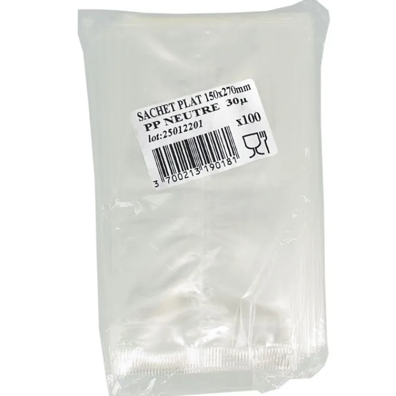 Clearance Cerf Dellier Lot sachets plats - 150 x 270 mm (x100)