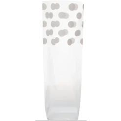 New Cerf Dellier Lot sachets pois blancs fond carton - 120 x 275 mm (x100)