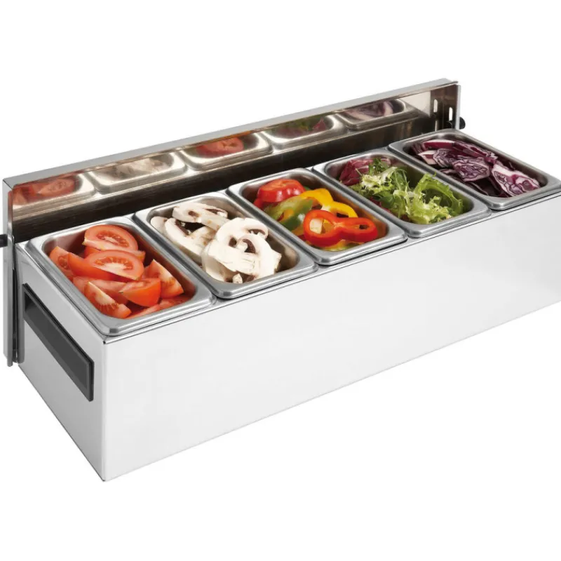 Clearance Cerf Dellier Matfer condibox avec 5 bacs GN 1/9 inox