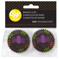 Hot Cerf Dellier Mini caissette cupcake araignée Wilton (x100)