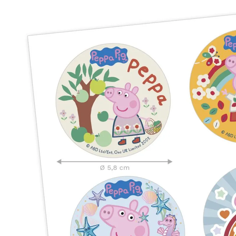 Outlet Cerf Dellier Mini disques azyme Peppa Pig (x6)