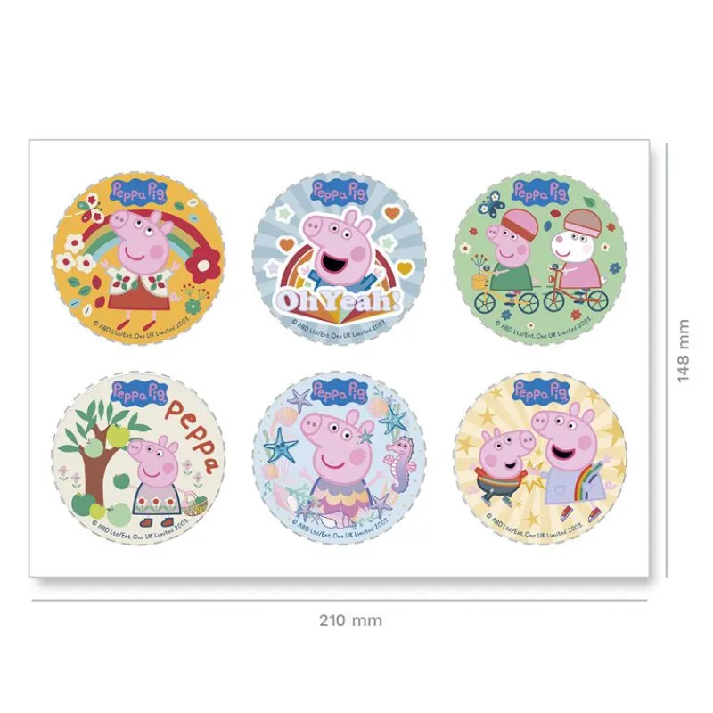 Outlet Cerf Dellier Mini disques azyme Peppa Pig (x6)