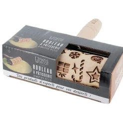 Clearance Cerf Dellier Mini rouleau empreintes Noël