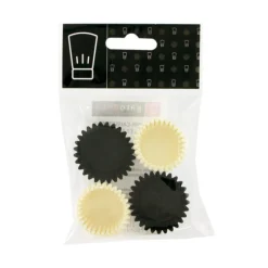 Clearance Cerf Dellier Mini-caissettes de cuisson noires et blanches (x80)