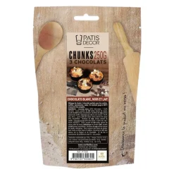 Hot Cerf Dellier Mélange de chunks aux 3 chocolats 250 g
