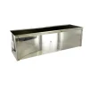 Hot Cerf Dellier Moule à bûche carré inox 30 x 9 cm