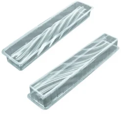 New Cerf Dellier Moule à bûche Torsadé (x 12)