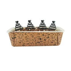 Discount Cerf Dellier Moule à cake jetable Breakfast café (x4)