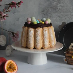 New Cerf Dellier Moule à charlotte à acier revêtu antiadhésif - Ø 18 cm