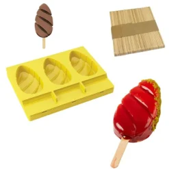 Cerf Dellier Moule à esquimaux silicone Malibu + 50 bâtons