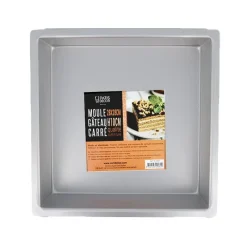 Outlet Cerf Dellier Moule à gâteau carré 28 x 28 cm  Hauteur 10 cm