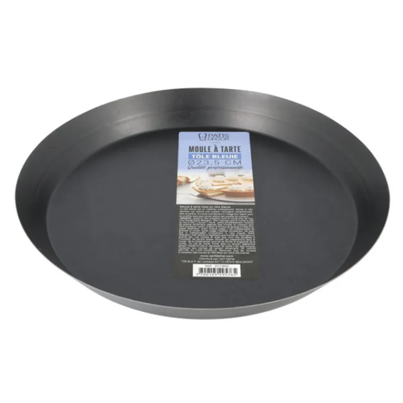 Discount Cerf Dellier Moule à tarte tôle bleuie - Ø 23,5 cm