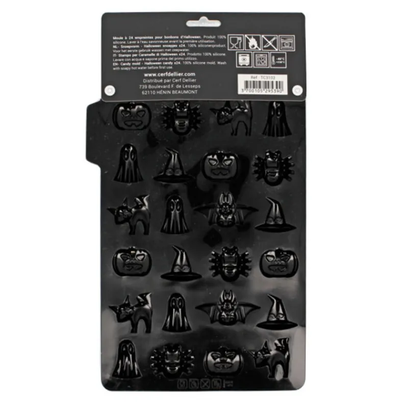 Sale Cerf Dellier Moule bonbons Halloween en silicone