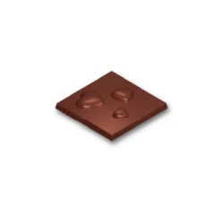 Sale Cerf Dellier Moule chocolat Carrés 3 coeurs