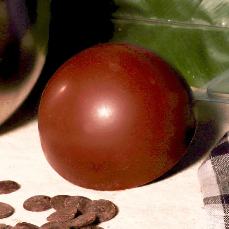 Hot Cerf Dellier Moule chocolat en 3 parties demi-sphère 10 cm